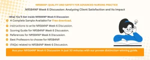 Read more about the article NR584NP Week 6: Analyzing Client Satisfaction and Its Impact